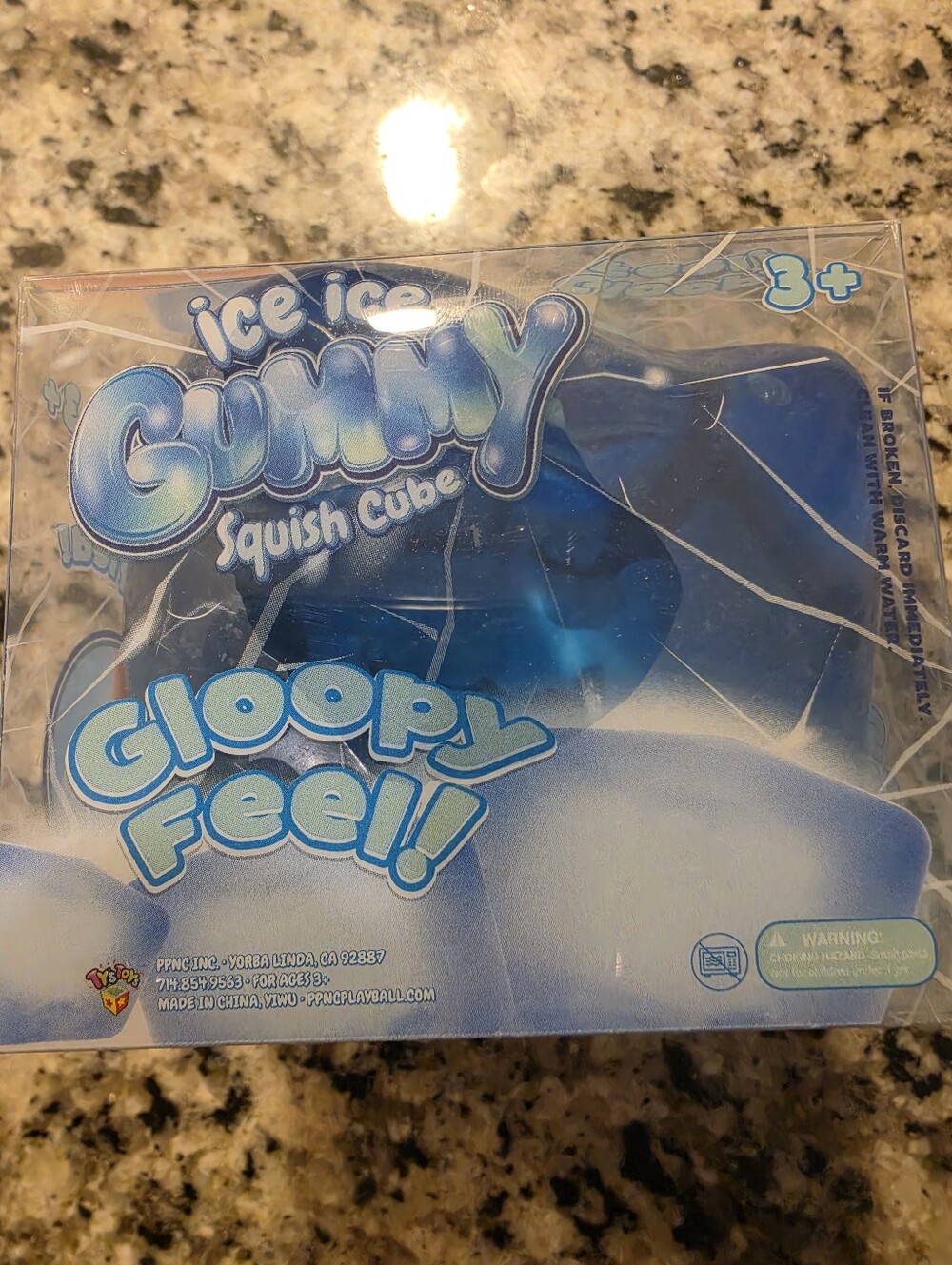 Ice Ice Gummy Squish Big Cube - Blue (Comparable To The Needoh Nice Berg) 3LEFT!
